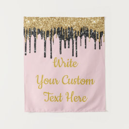 Tapete De Parede Plano de Fundo de Aniversário da Glitday Dourada e