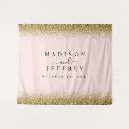 Tapete De Parede Plano de Fundo de Casamento com Leve e Dourada Bri