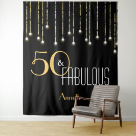 Tapete De Parede Plano de fundo de fotos Dourado preto de aniversár