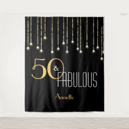 Tapete De Parede Plano de fundo de fotos Dourado preto de aniversár