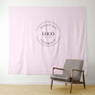 Tapete De Parede Plano de fundo do logotipo personalizado simples M