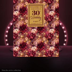 Tapete De Parede Plano de fundo Dourado do aniversário de 30 anos e