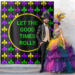 Tapete De Parede Plano de fundo personalizado do padrão Mardi Gras