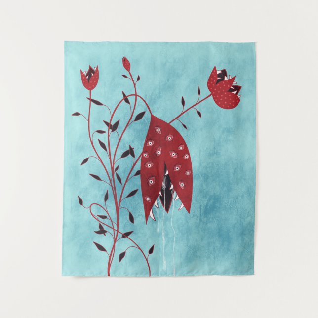 Tapete De Parede Planta Carnívora Horror Art (Frente)