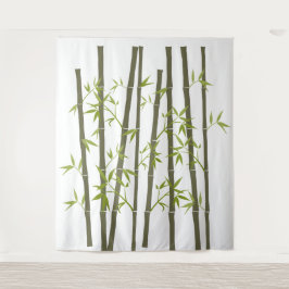 Tapete De Parede Plantas de Bambu Verde Natural