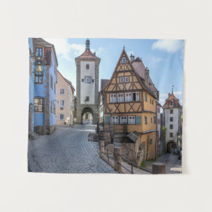 Tapete De Parede Plönlein em Rothenburg ob der Tauber, Alemanha