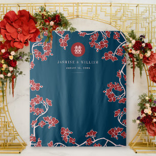 Tapete De Parede Plum Blossoms Duplo Xi Plano De Casamento Chinês