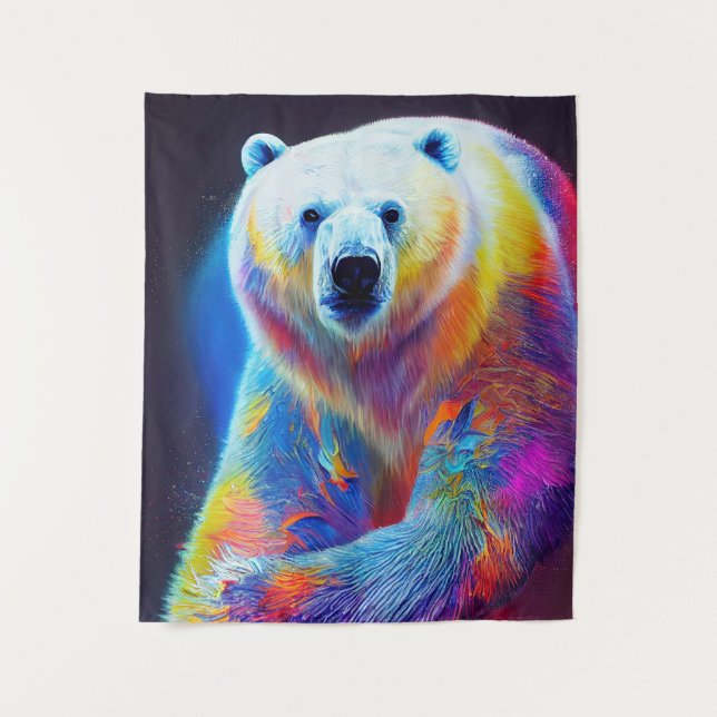 Tapete De Parede Polar Bear Animal Discovery Natureza (Frente)