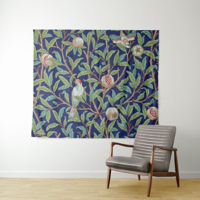 Tapete De Parede Pomegranato e Little Bird, William Morris (In Situ (Horizontal))