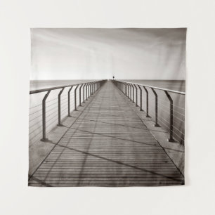 Tapete De Parede Pont Del Petroli no nascer do sol em Barcelona, Es