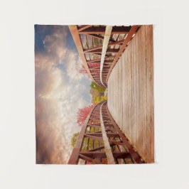 Tapete De Parede Ponte rustica de madeira no país