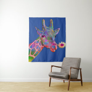 Tapete De Parede Pop Art Giraffe