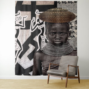 Tapete De Parede Pop de Arte de Estilo Africano