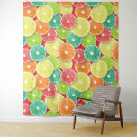 Tapete De Parede Pop de fatias de fruta Citrus art 2<br><div class="desc">Padrão vetorial desenhado à mão com várias fatias de fruta de citrinos</div>