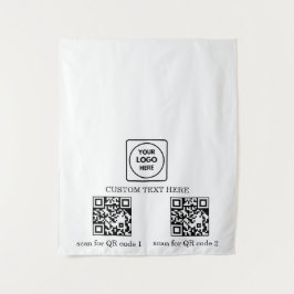 Tapete De Parede Pop Up Shop Logo QR Code Branding Display