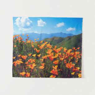 Tapete De Parede Poppies da Califórnia cobrindo uma encosta