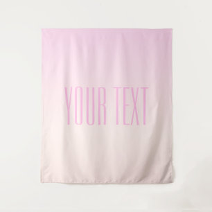 Tapete De Parede Pôr do sol ombre de rosa para pêssego com texto pe