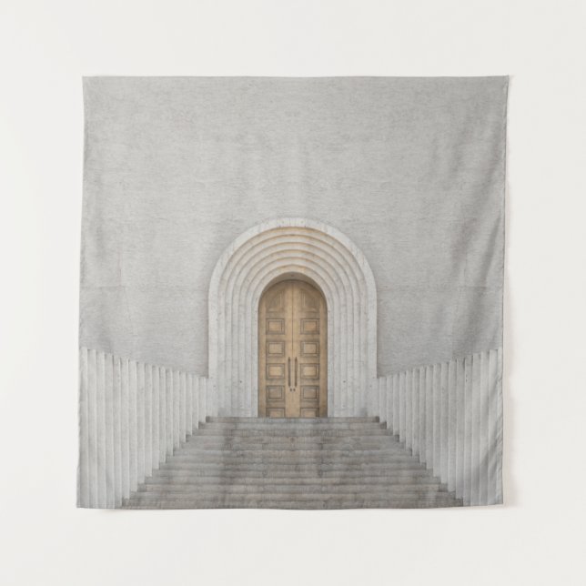 TAPETE DE PAREDE PORTA DE MADEIRA ROWN (Frente)