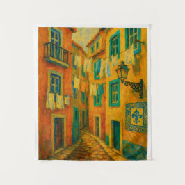 Tapete De Parede Portuguese Street Art Tapestry – Colorful Lisbon O