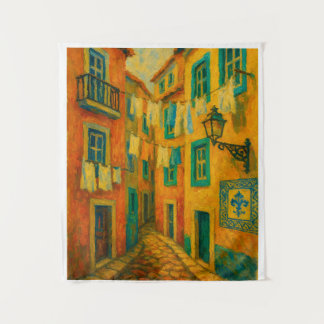 Tapete De Parede Portuguese Street Art Tapestry – Colorful Lisbon O