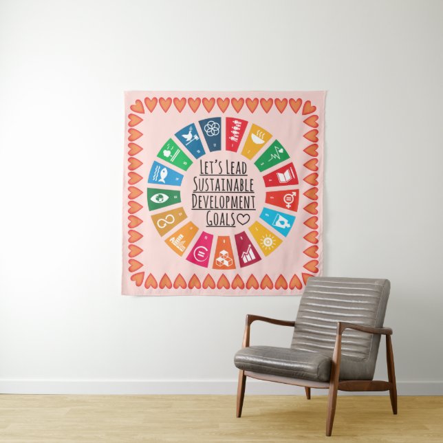 Tapete De Parede Pôster de Metas de Mudança e Sustentabilidade (In Situ)