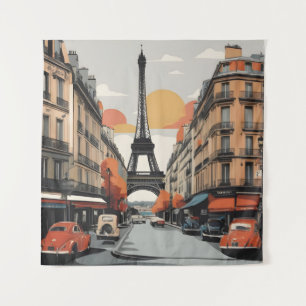 Tapete De Parede Poster vintage de Paris