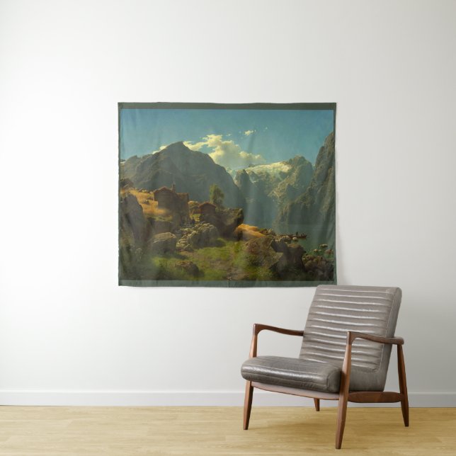 Tapete De Parede Praia de Bale, Hans Fredrik Gude (In Situ (Horizontal))