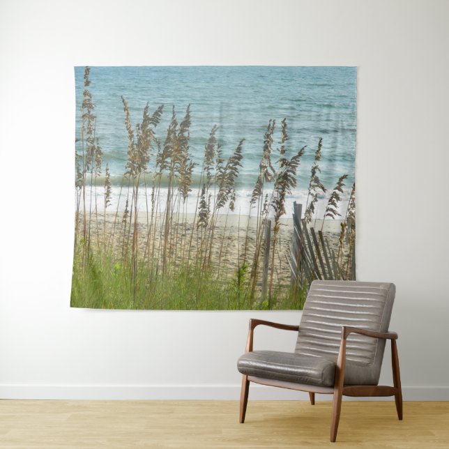 Tapete De Parede Praia e Dune Grass (In Situ (Horizontal))