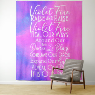 Tapete De Parede Prece Inspiradora Rosa lavanda