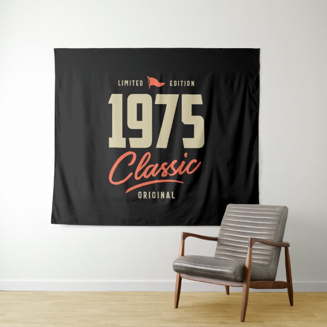 Tapete De Parede Presente de Aniversário Clássico de 1975 (In Situ (Horizontal))