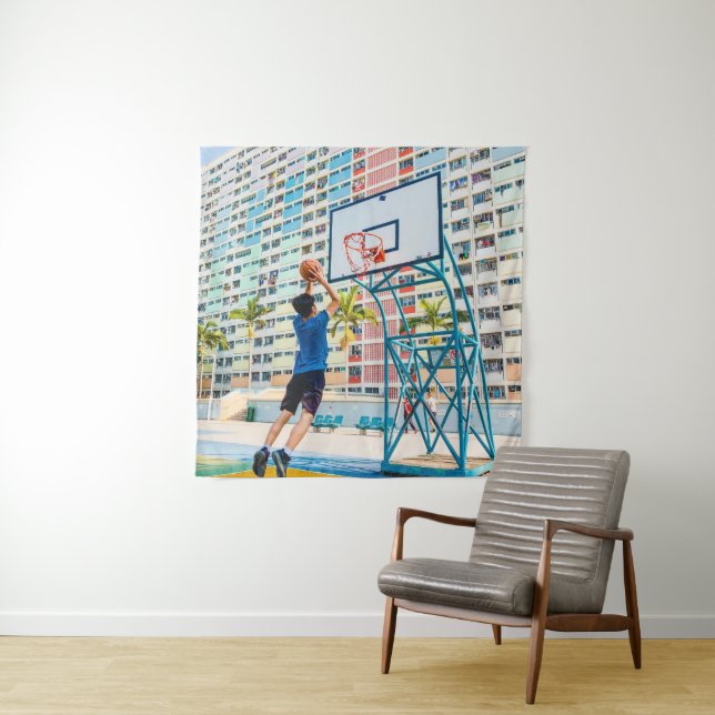 Tapete De Parede Presente de Basquete Legal (In Situ)