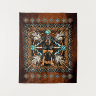 Tapete De Parede Presente de Pão de ROTTWEILER, doação de Cão R