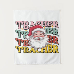Tapete De Parede Presente de Professor Papai Noel Professor