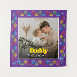 Tapete De Parede Presente de Retrato Familiar Cerejado - Filho Filh