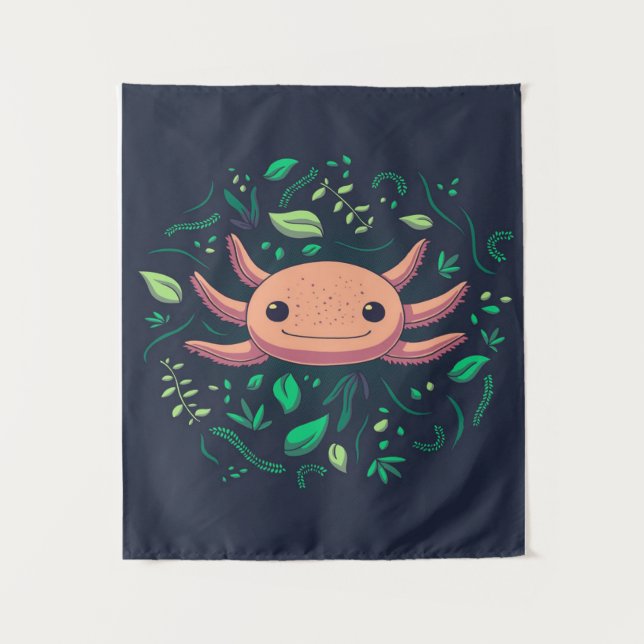 Tapete De Parede Presente Fofo de Axolotl| Axolotl Para Aniversário (Frente)