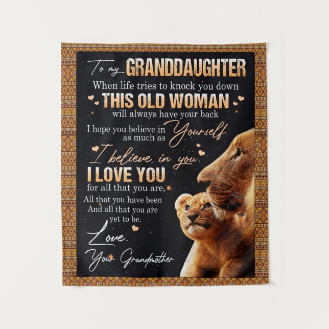 Tapete De Parede Presente Para Minha Netinha Da Vovó, Amantes De Le (Frente)