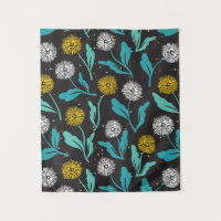 Primavera Dandelion Flores e Folhas Design