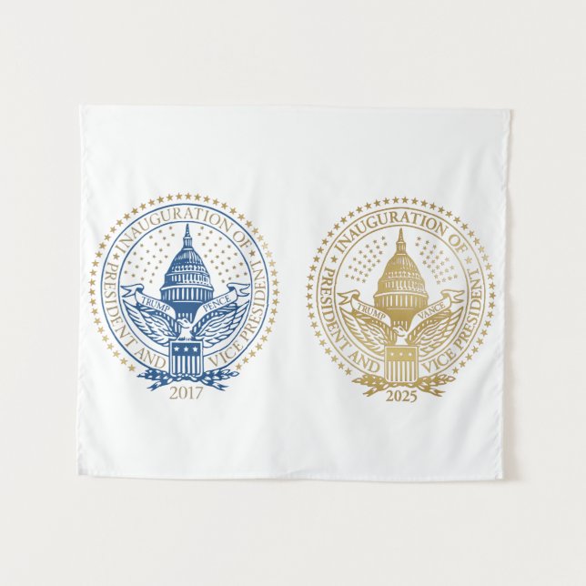 Tapete De Parede Primeira e Segunda Inauguração do Presidente Trump (Frente (Horizontal))