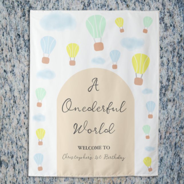 Tapete De Parede Primeiro aniversario de Balão de Ar Quente do Mund (Criador carregado)