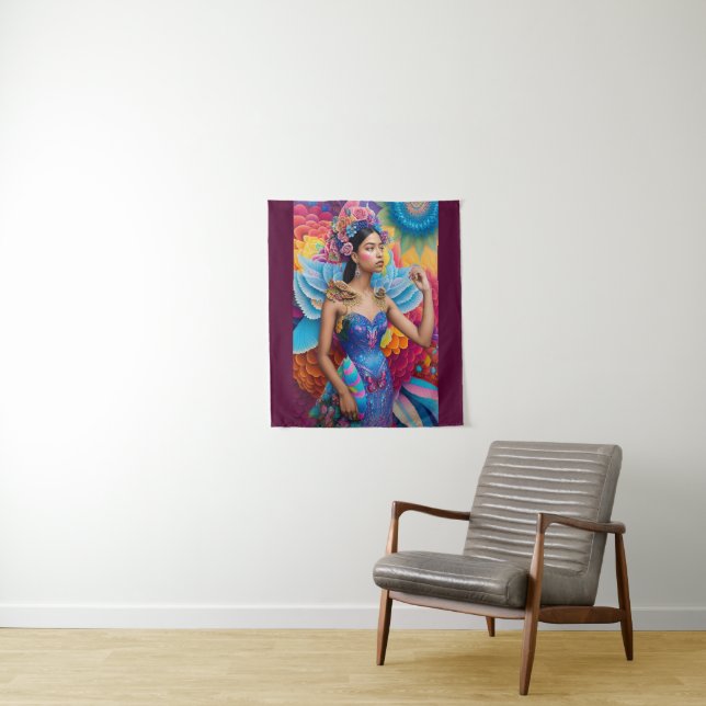 Tapete De Parede Princesa elegante com asas  (In Situ)