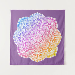 Tapete De Parede Prism Flower Mandala Tapestry