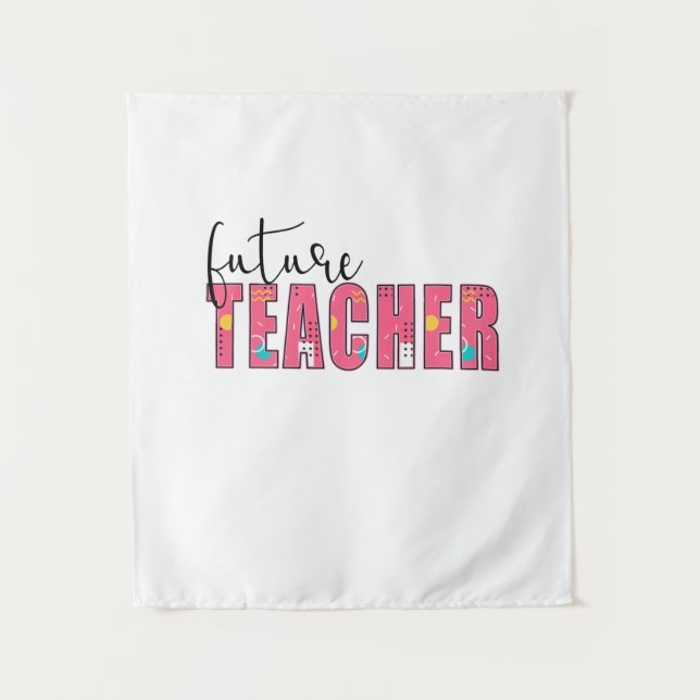 Tapete De Parede Professora de Arte Futura (Frente)