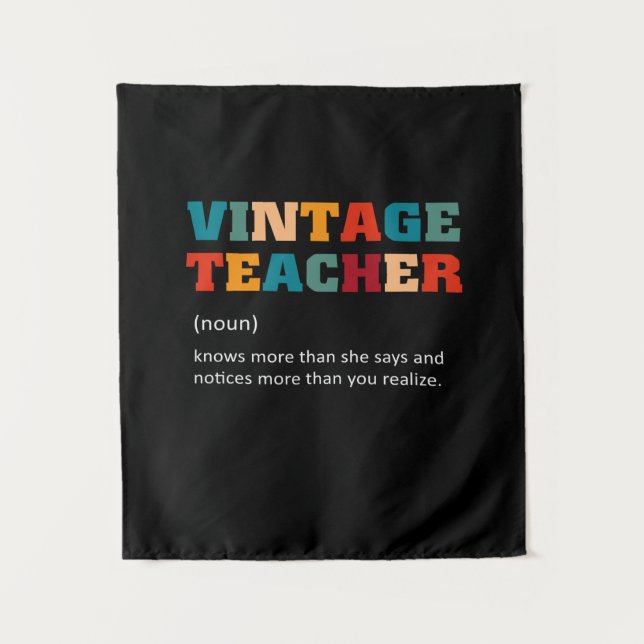 Tapete De Parede Professora Gift Vintage (Frente)