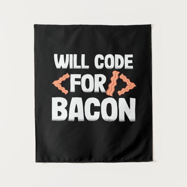 Tapete De Parede Programador Vai Codificar Por Bacon (Frente)