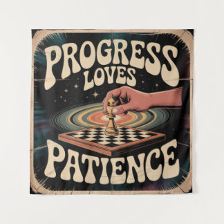 Tapete De Parede Progress Loves Patience