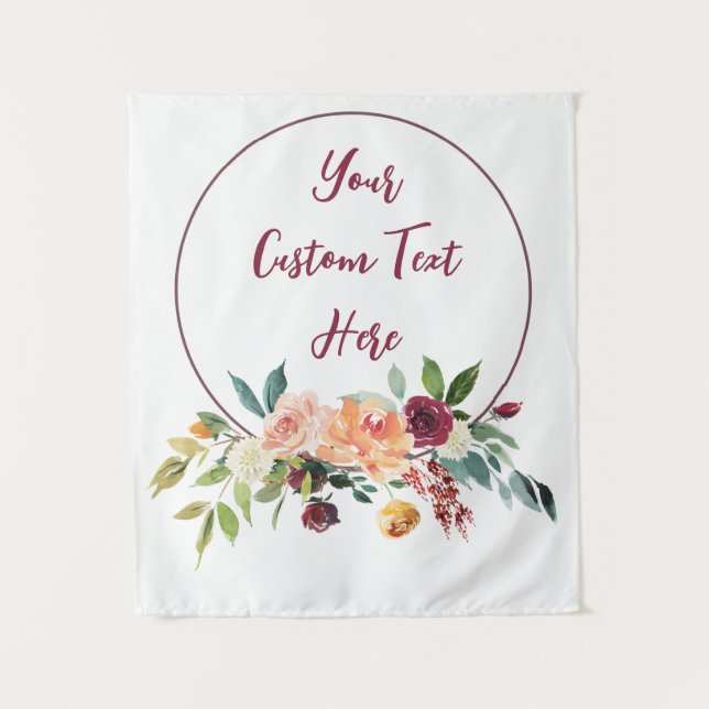 Tapete De Parede Prop. de Diversão Floral de Foto Booth de Casament (Frente)