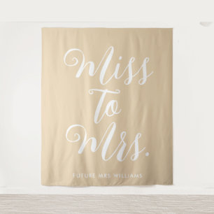 Tapete De Parede Propriedade Miss to Mrs Banner Modern Bridal Showe