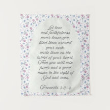 Provérbios 3:3–4 Escritura Floral