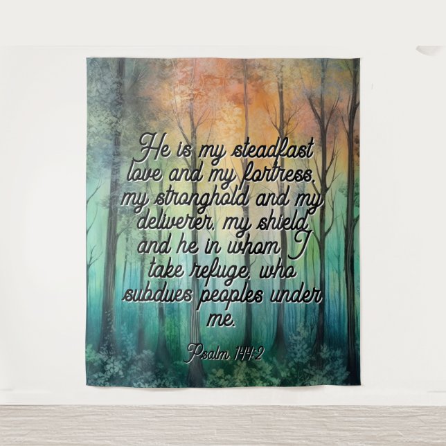 Tapete De Parede Psalm 144:2 Wedding Backdrop (Frente)