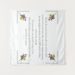 Tapete De Parede PSALM 1:1-3 Design botânico,